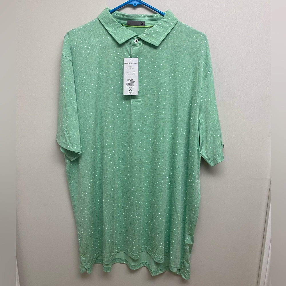 Light Green Tasc performance golf polo